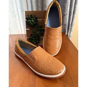 JBU Tetra Garden Ready Brown Woven PU/Textile Slip-On Round Toe Men's 8.5 M